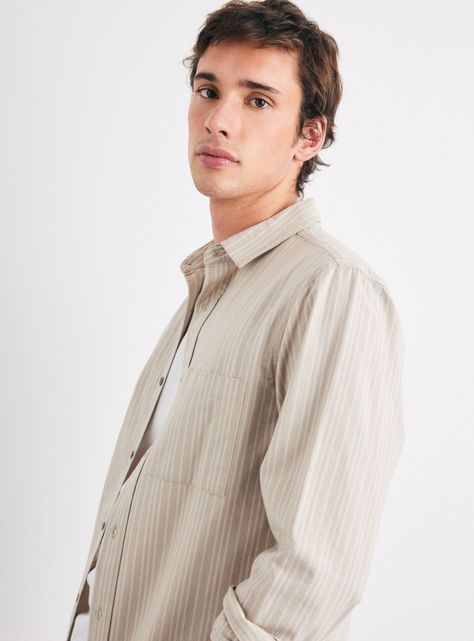 Camisa de Vestir Tejida Rayas Regular-2