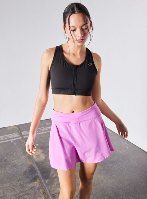 Short Falda Bolsillo En Pretina Calza Interna-0