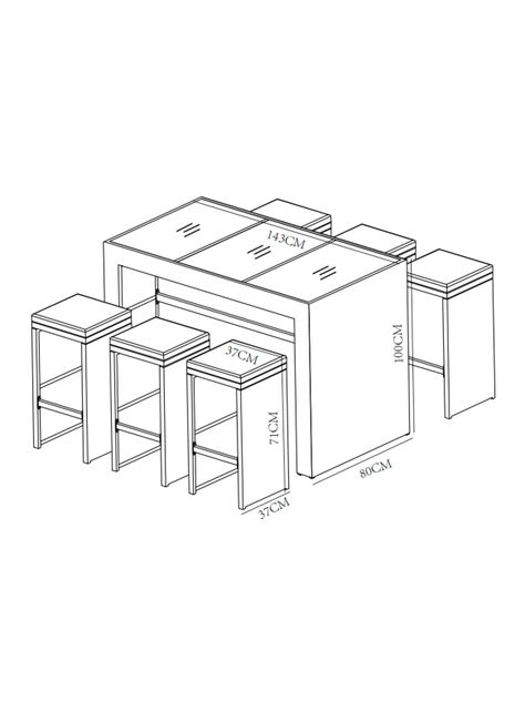 Set Bar Menfis 6 Personas-1