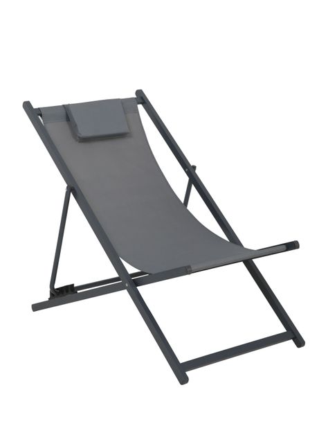 Reposera Alu Almohada Gris-0
