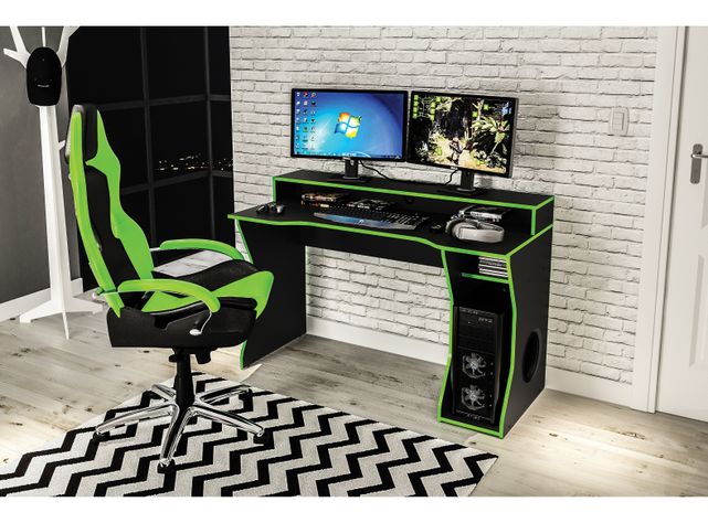 Escritorio Gamer Snake Negro-3