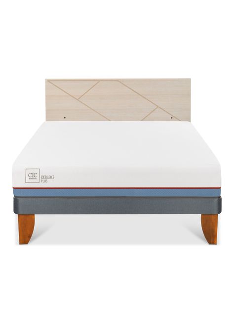Cama Europea Excellence Plus 2 Plazas + Respaldo Villarrica Alpino-2