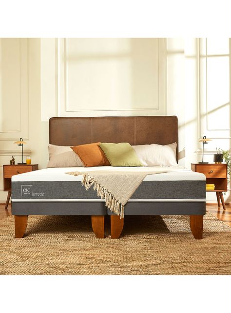 Cama Europea Ortopedic 2 Plazas + Respaldo Villarrica Alpino-7