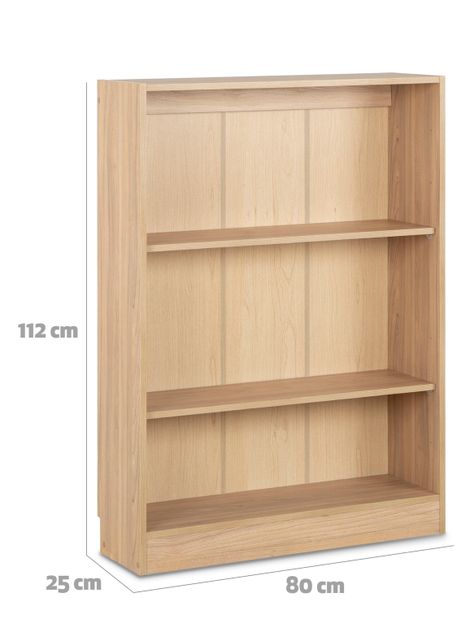 Librero Moscu 2 Repisas Olmo 80x112 cm-1