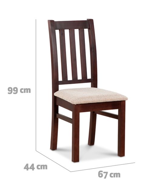 Juego Comedor Ñuble Cuadrado 4 Sillas Chocolate Beige-2