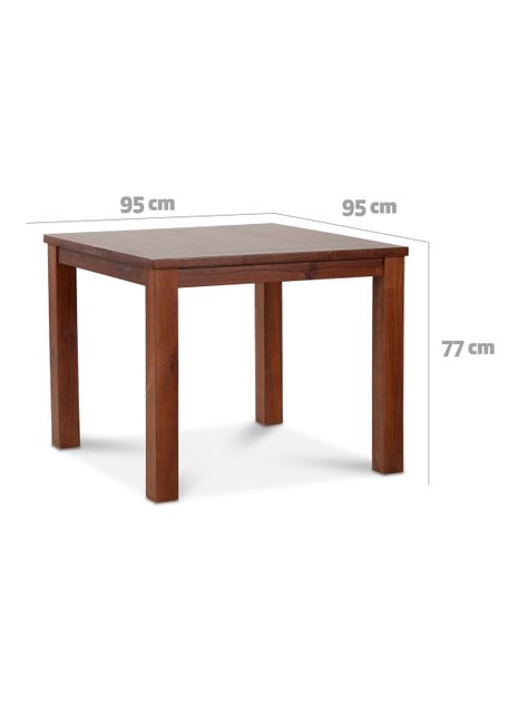 Juego Comedor Ñuble + 4 Sillas Caramelo Pu Chocolate-1