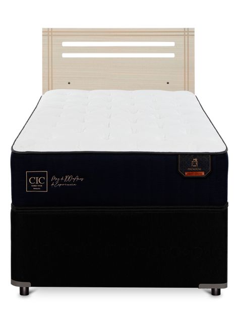 Diván Premium Black 1.5 Plazas Respaldo Múnich Alpino-2