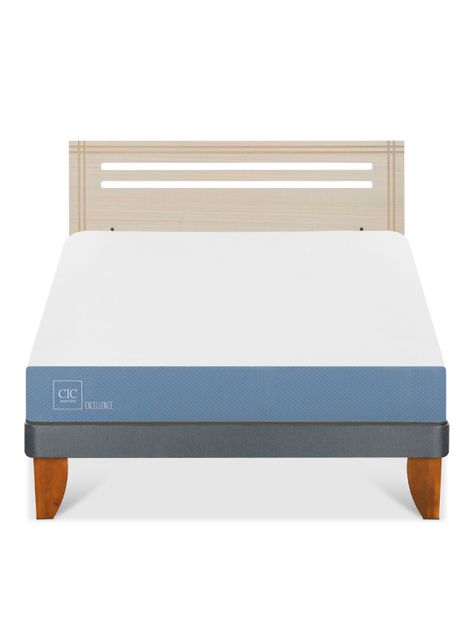 Cama Europea Excellence 2 Plazas x190 cm + Respaldo Múnich Alpino-2