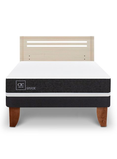 Cama Europea Ortopedic 2 Plazas + Respaldo Múnich Alpino-2