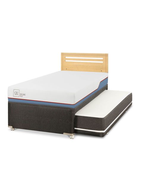 Diván Excellence Plus Black 1.5 Plazas Respaldo Múnich Mostaza-0
