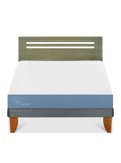 Cama Europea Excellence 2 Plazas + Respaldo Múnich Olivo-2