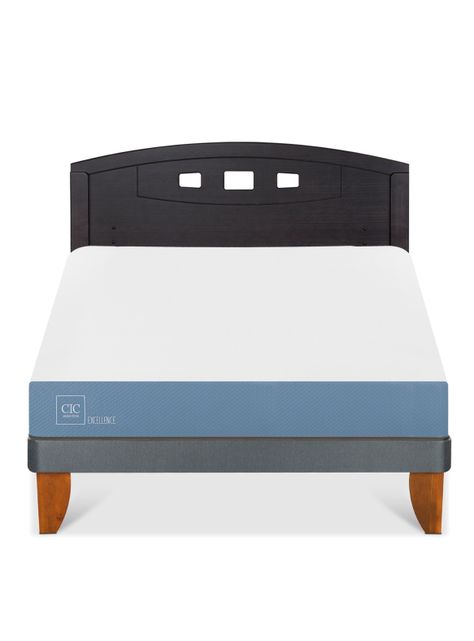 Cama Europea Excellence Plus 2 Plazas + Respaldo Gales Negro-2