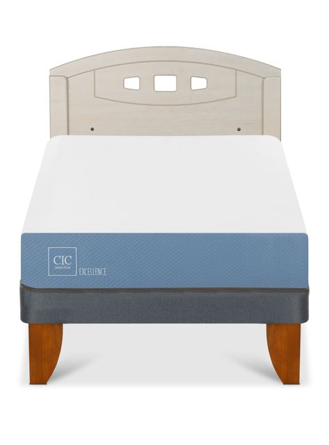 Cama Europea Excellence 1.5 Plazas + Respaldo Gales Alpino-2