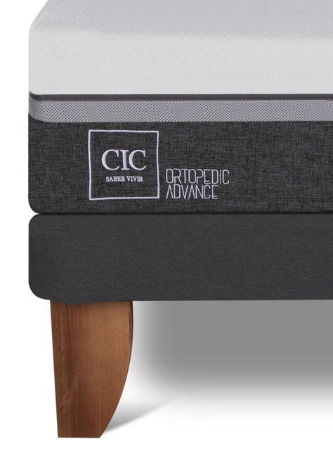 Cama Europea Ortopedic Advance 1.5 Plazas + Respaldo Gales Alpino-5