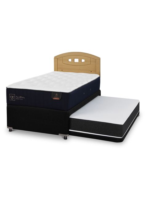 Diván Premium Black 1.5 Plazas Respaldo Gales Mostaza-0