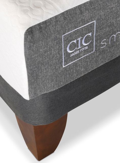 Cama Europea Smart 2 Plazas Base Dividida + Respaldo Dublín Negro-5