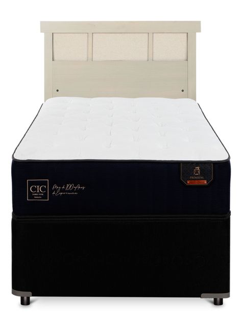 Diván Premium Black 1.5 Plazas Respaldo Dublín Alpino-2