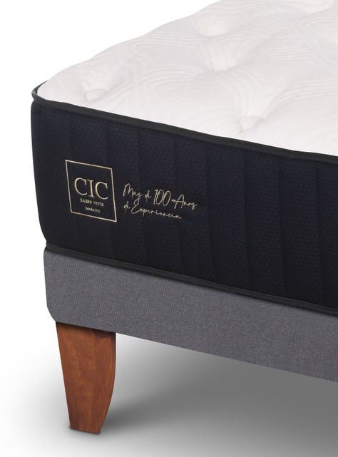 Cama Europea Premium 1.5 Plazas + Respaldo Dublín Alpino-6