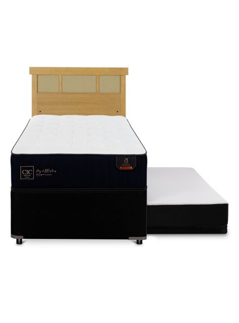 Diván Premium Black 1.5 Plazas Respaldo Dublín Mostaza-2