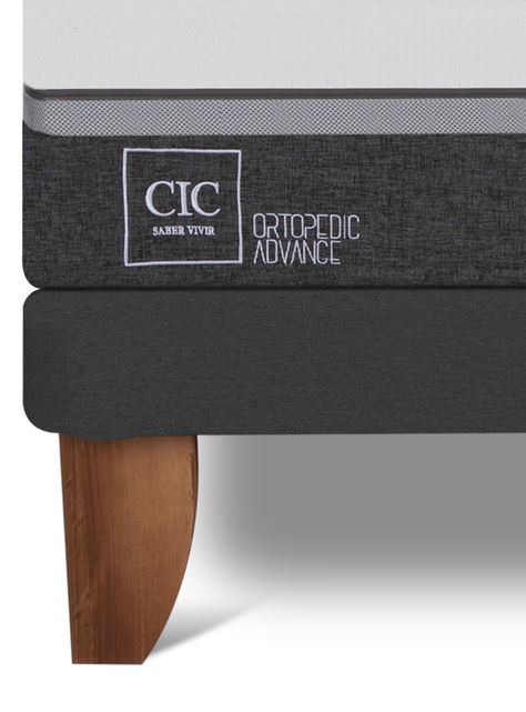 Cama Europea Ortopedic Advance King + Respaldo Dublin Mostaza-3