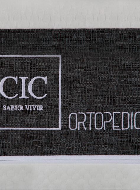Cama Europea Ortopedic 2 Plazas + Respaldo Torino Negro-6
