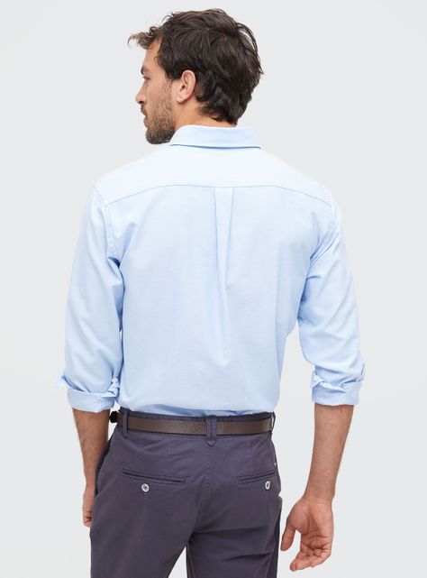 Camisa de Vestir Print Manga Larga-1