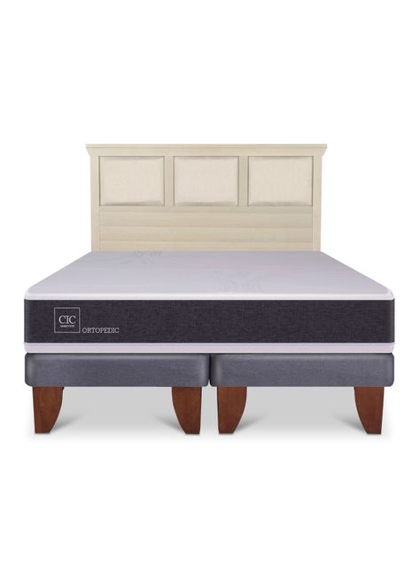 Cama Europea Ortopedic King + Respaldo Torino Alpino-2