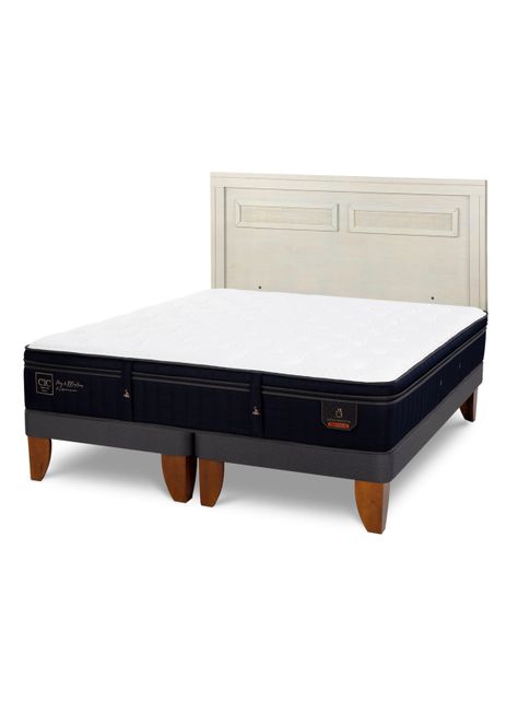 Cama Europea Super Premium King + Respaldo Milán Alpino-0