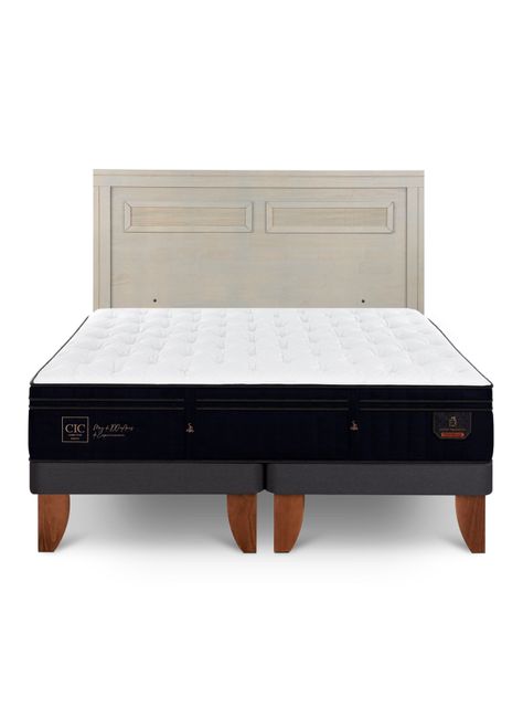 Cama Europea Super Premium King + Respaldo Milán Alpino-2