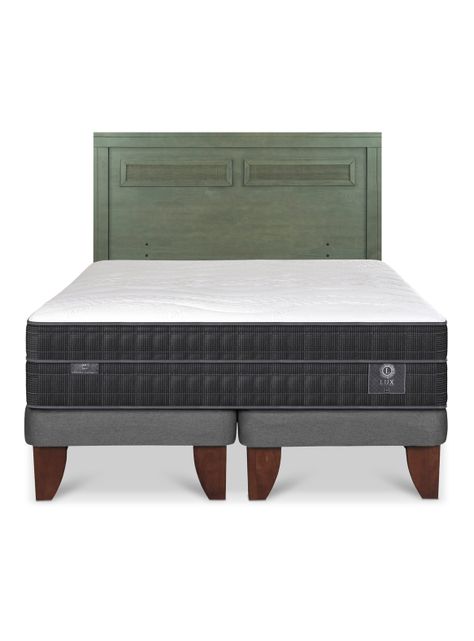 Cama Europea Lux King + Respaldo Milán Olivo-2
