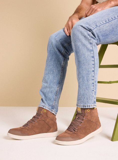 Zapatilla Urbana Pause Sport Mid Cuero Hombre-0
