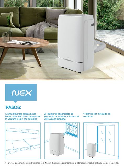 Aire Acondicionado Portátil 12000 BTU Frío/Calor WiFi-6