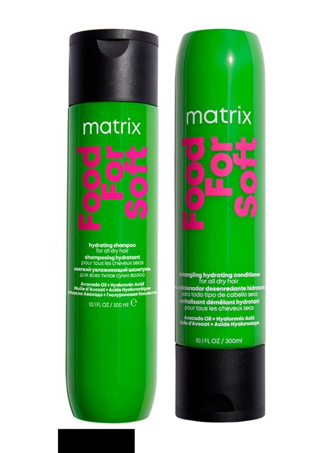 Set Shampoo + Acondicionador Hidratante Cabello Seco Food For Soft 300 ml Matrix-0