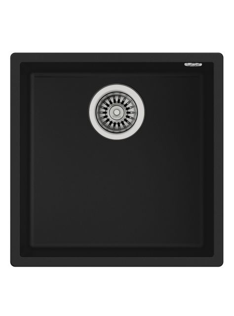 Lavaplatos Granito Bajo Encimera Square 40.40 TG Negro-0