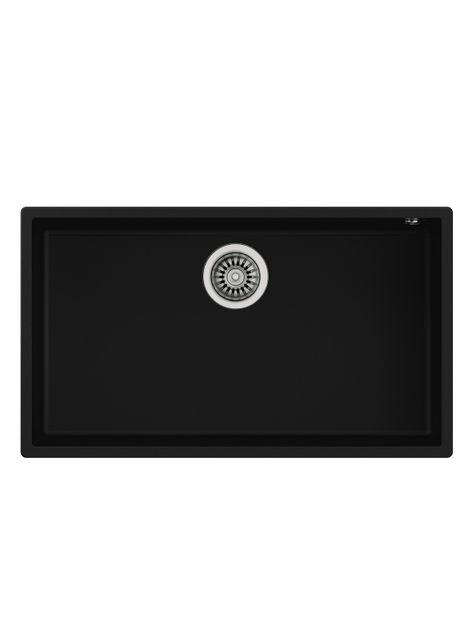 Lavaplatos Granito Bajo Encimera Square 72.40 TG Negro-0