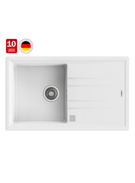 Lavaplatos Granito Empotrado Stone 50 1C1E TG Blanco-1