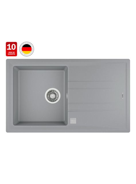 Lavaplatos Granito Empotrado Stone 50 1C 1E TG Metallic Gray-1