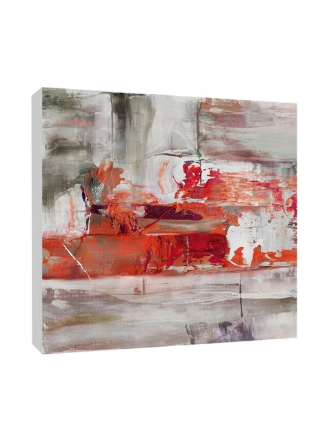 Cuadro Attimo Óleo Dopem 70 x 70 cm Rojo-2