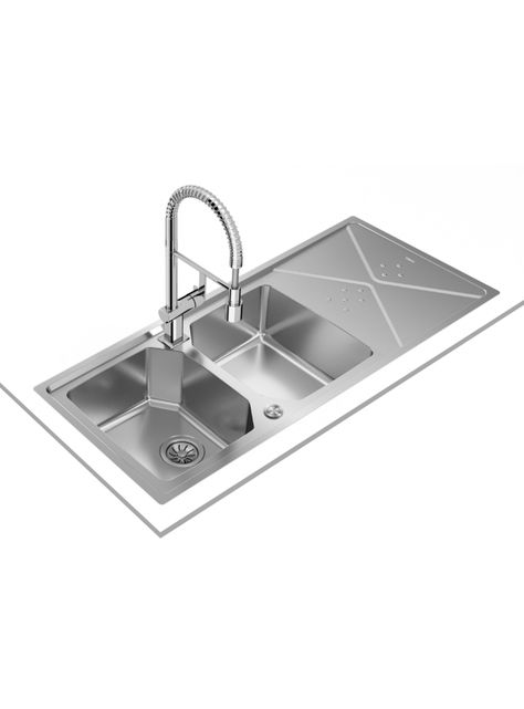 Lavaplatos Empotrado Inox Brooklyn 80MXP 2C 1E-5