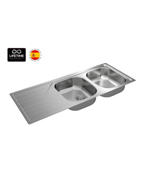 Lavaplatos Empotrado Inox Universe 80 T-XP 2C 1E-1