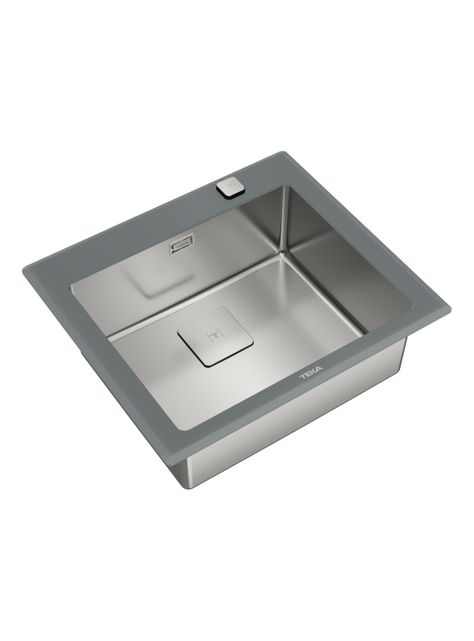 Lavaplatos Empotrado Diamond RS15 1C Stone Gray-3