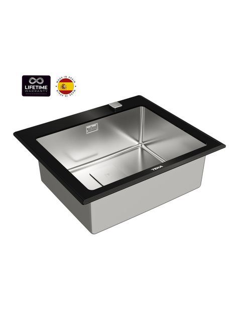 Lavaplatos Empotrado Diamond RS15 1C Black-1