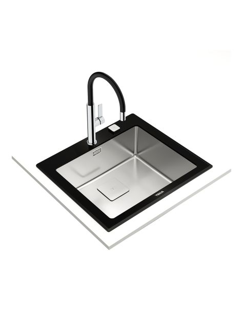 Lavaplatos Empotrado Diamond RS15 1C Black-5