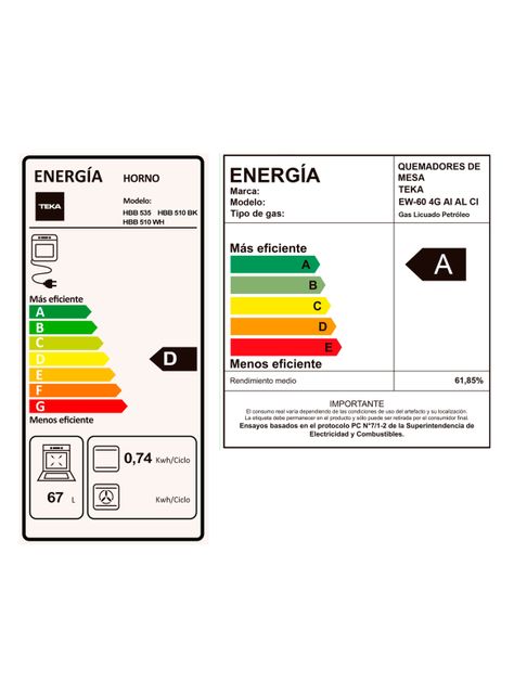 Kit Empotrable Horno Eléctrico HBB510 Negro + Encimera Gas EW-60 Negro + Campana DBB 60 Negro-5