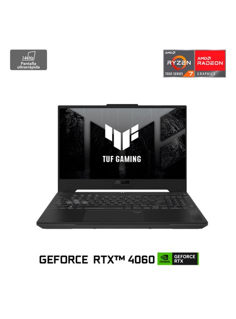 Notebook TUF Gaming A15 FX507 AMD Ryzen 7 NVIDIA GeForce RTX 4060 16GB RAM 512GB SSD 15.6" FHD 144Hz-1