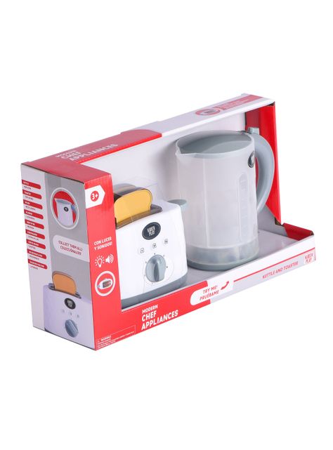 Juguete Mini Hogar Set Tetera y Tostador-2