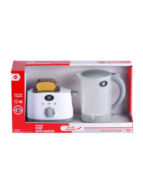 Juguete Mini Hogar Set Tetera y Tostador-0