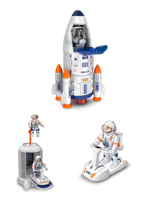 Juego Estación Espacial con Aeronave 6 Piezas-0