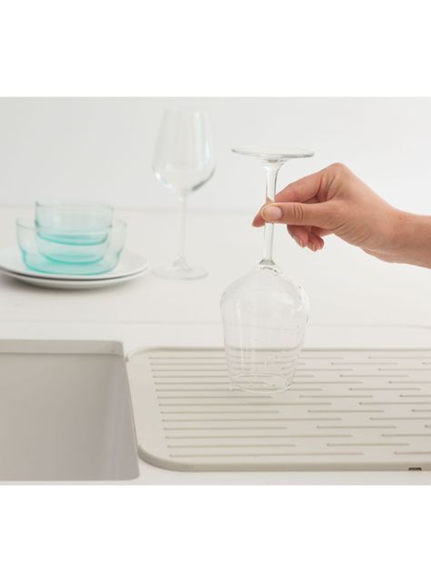 Bandeja Secaplatos Silicona Sinkside 44x32 cm Blanco-2