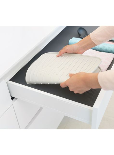 Bandeja Secaplatos Silicona Sinkside 44x32 cm Blanco-1